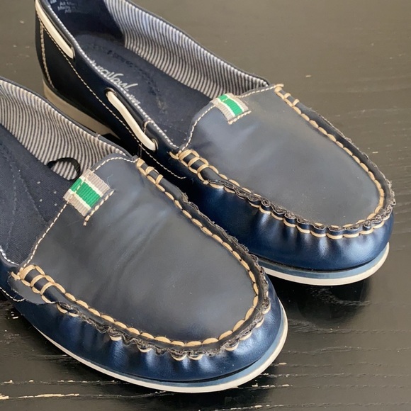 Natural Soul Navy & White Leather Astonish Loafer size 6 - Picture 11 of 13